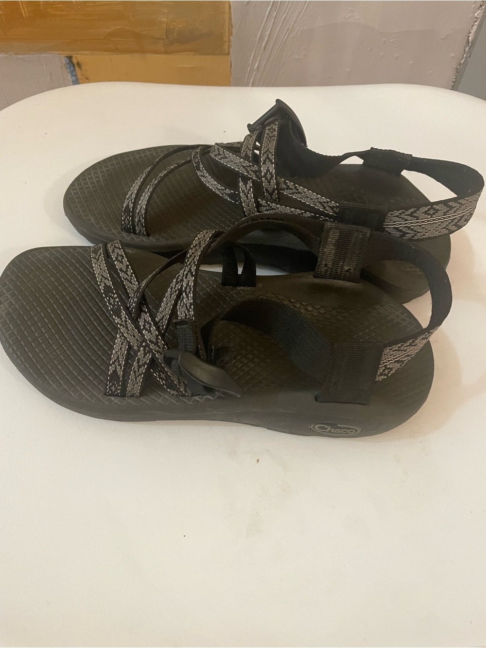 Chaco Women's Z/Cloud Sandals in Black/Gray